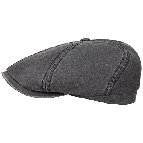 Stetson Brooklin Old Cotton Flatcap schwarz Herren...