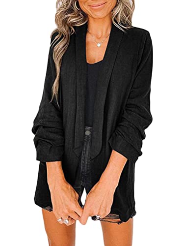 Onsoyours Damen Blazer Elegant Langarm 3/4 Ärmel...