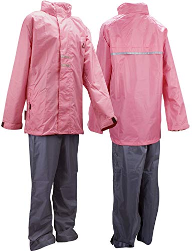 Ralka Damen 43SD Regenanzug, pink/grau, Size 176