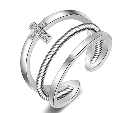 BROWOL Damen-Ring Ring 925 Sterling Silber...