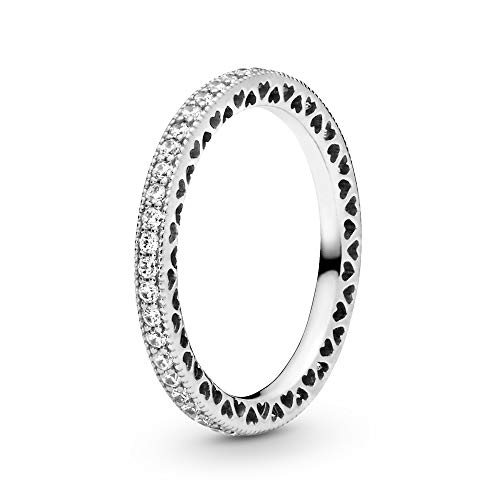 Pandora Damen-Ring Unendliche Herzen 925 Silber...