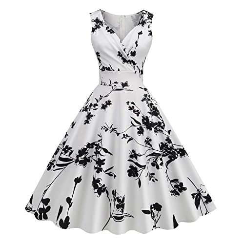 Rockabilly Kleid Damen 50er Jahre Kleider Vintage...
