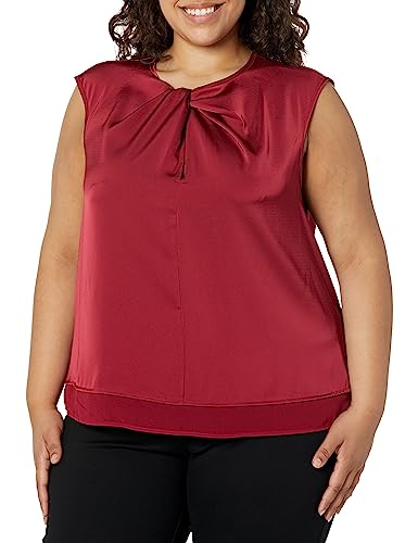 Calvin Klein Damen-Bluse in Übergröße, elegant,...