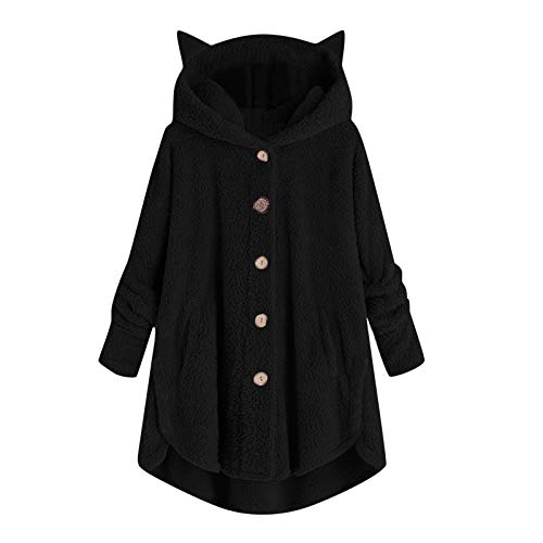Zldhxyf Print Mantel Damen Jacke und Knopf für...