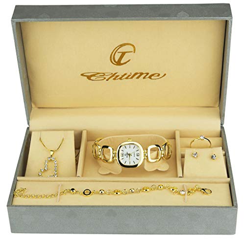 Geschenkset Damen Armbanduhr- - Schmuk Set-...