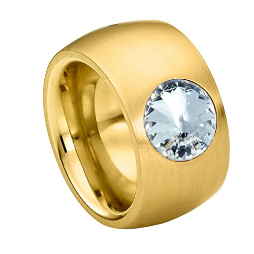 Heideman Ring Damen aus Edelstahl gold farbend...