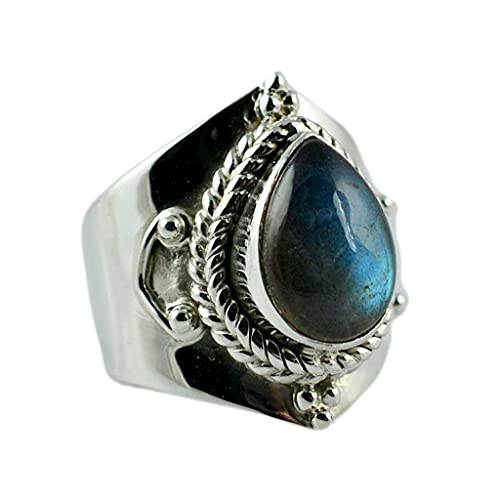 Navya Craft Labradorit 925 Sterling Silber...