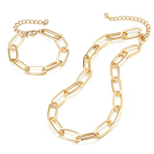 Amazon Marke - HIKARO Gold Büroklammer Halskette...