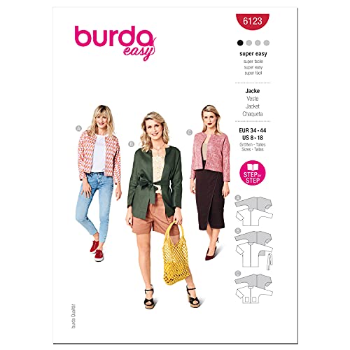 Burda Style Jacken-Nähmuster-Set, mehrfarbig