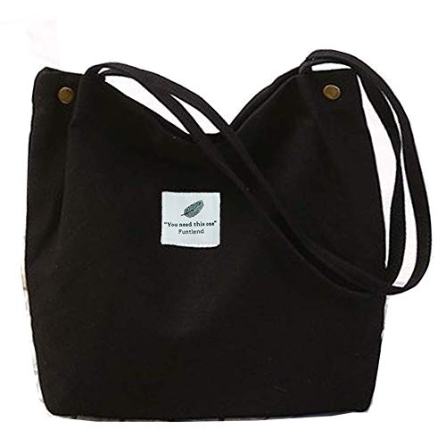 Funtlend Damen Handtasche Groß Canvas Tasche...