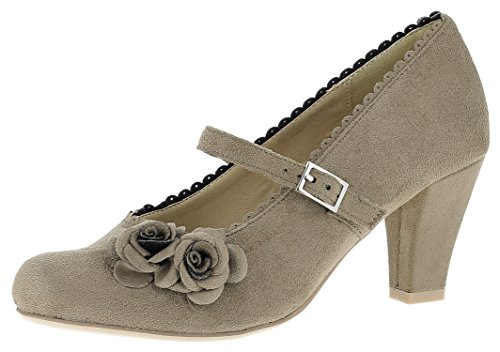 HIRSCHKOGEL Damen 3002724 Pumps, Beige (Taupe 066)