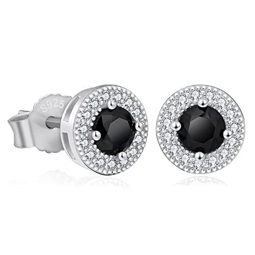 KRKC&CO S925 Silber Ohrringe Herren Iced Out,...