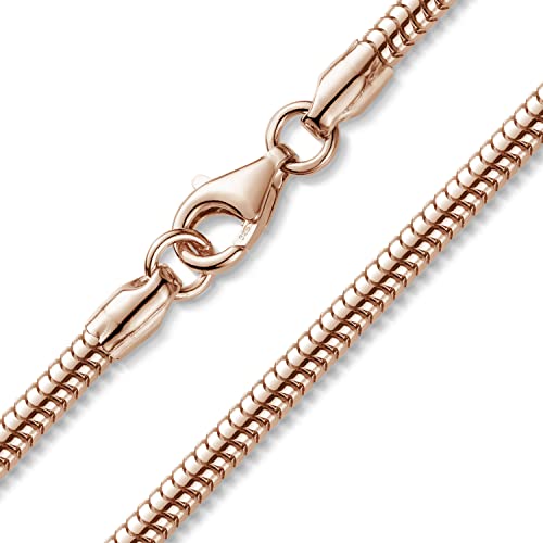 Materia Schlangenkette Silber 925 flach - Damen...