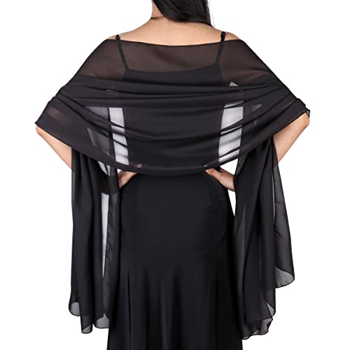 Ladiery Sheer Chiffon Tücher und Wraps für...