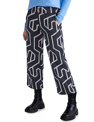 STREET ONE Damen A376035 Jacquard Culotte, deep...