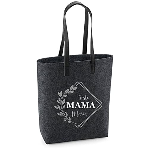 Filztasche 'Beste Mama' | Damen-Tasche mit...