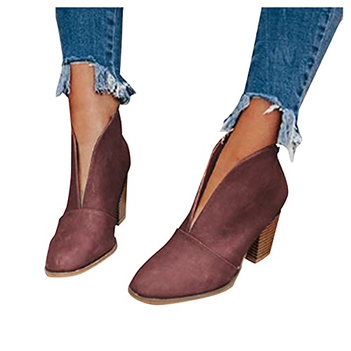 Dasongff Stiefeletten Damen Bequem Booties mit...