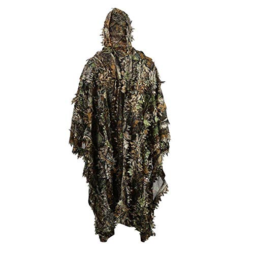 HYFAN Ghillie Suit Poncho Outdoor 3D Blätter...