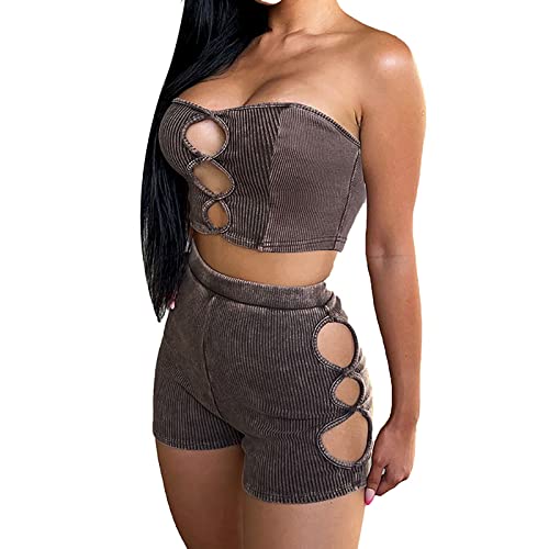 wjiNFDFG Sommer Jumpsuit Damen Kurz Damen...