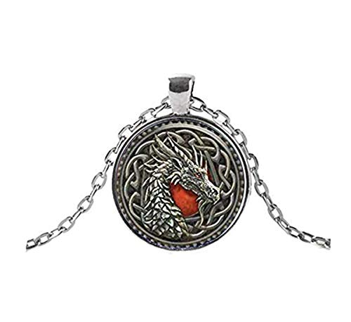 Keltischer Drachen-Amulett, keltischer Schmuck,...
