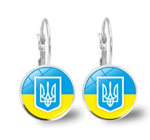 Einfache Ukraine Nationalflagge Ohrstecker für...