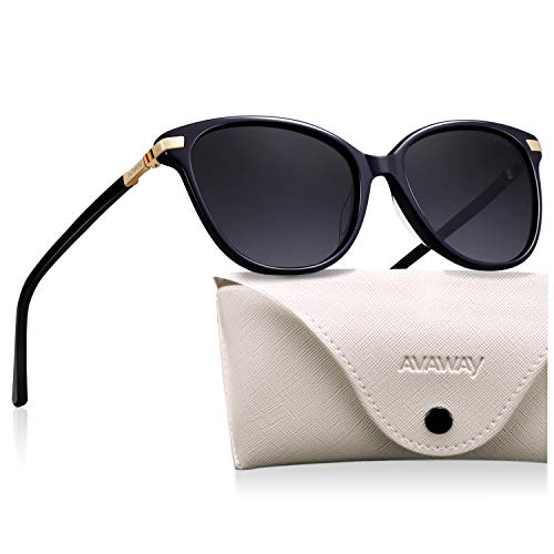 AVAWAY Retro polarisierte Sonnenbrille für Damen...