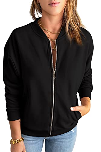 GeGekoko Zip Sweatshirt Damen übergroße Jacket...