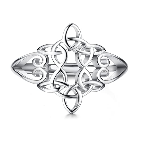 Krfy 925 Silber Verstellbarer Ringe für Damen...