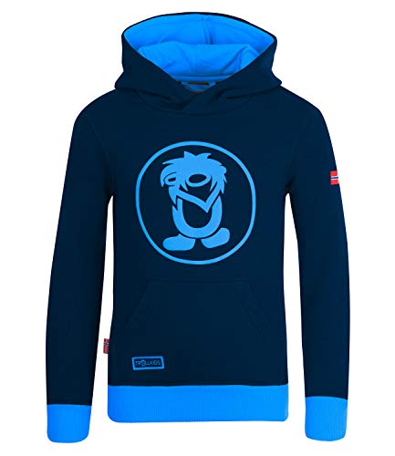 Trollkids Baumwoll Hoodie Pullover mit Kapuze...