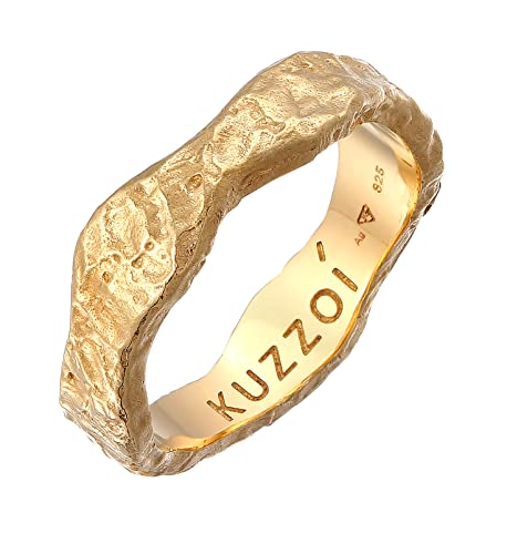 Kuzzoi Herrenring (5 mm) Handgefertigt, Bandring...