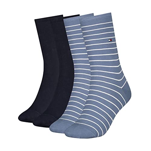 Tommy Hilfiger Damen Small Stripe Socks Socke,...