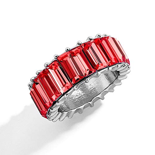 DGSDFGAH Ring Damen Roter Fingerring Strassring...