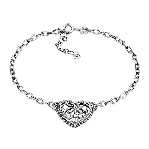 Elli Armband Damen Herz Edelweiss Dirndl in 925...