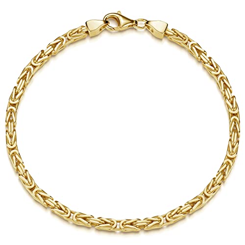 Materia Königskette Gold Herren Armband - 925...