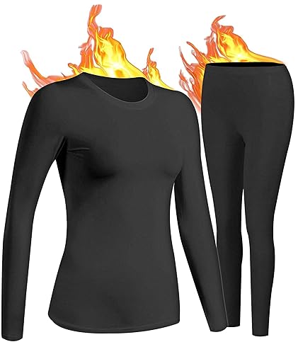 UNIQUEBELLA Damen Thermo-unterwäsche Set,...