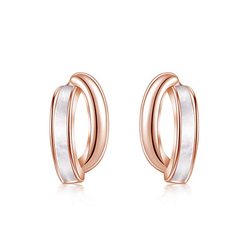 Immobird Ohrringe Rosegold 925 Sterling Silber...