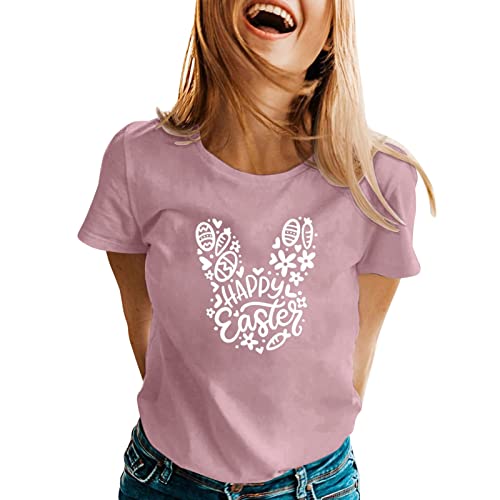 PTLLEND Ostern Tshirt Damen Oberteile Sommer Damen...