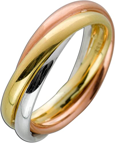 CH.ABRAMOWICZ Tricolor Ring Gelbgold Rosegold...