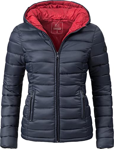 MARIKOO Damen leichte Übergangsjacke Steppjacke...