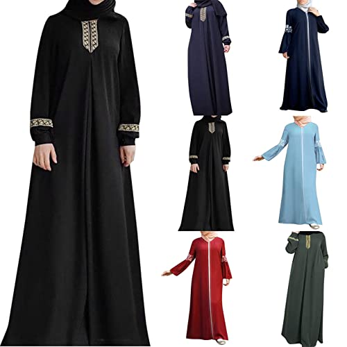 Damen Kleid Muslimisches Einteiliges Gebetskleid...