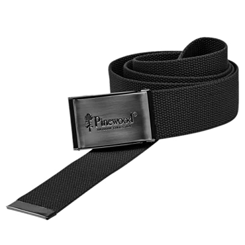 Pinewood Unisex Gürtel Canvas, schwarz,...