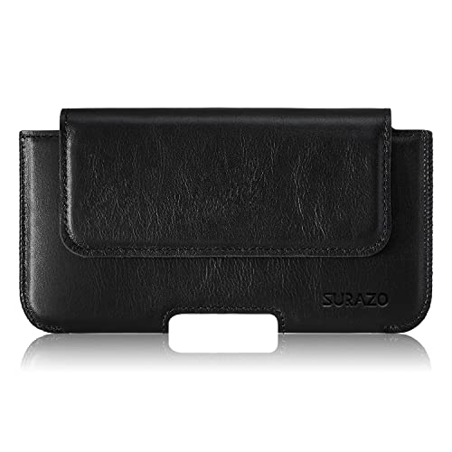 SURAZO Premium 100% Echtleder Gürteltasche für...