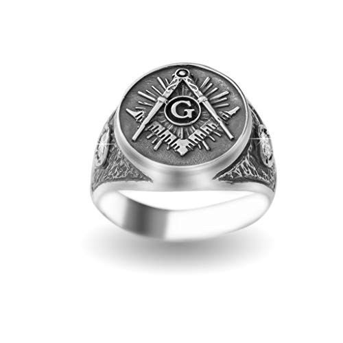 Freimaurer Sterling Silber 925 Swarovski Ringe...
