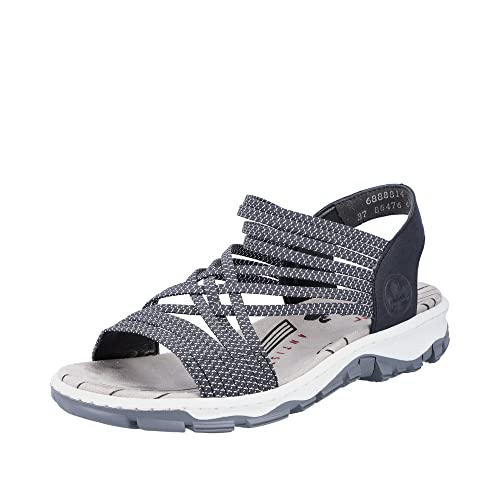 Rieker Damen Sandalen 68888-14 blau Gr. 39