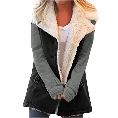 BTBDYDH Mutzen Fur Damen Winter Damen Mantel...