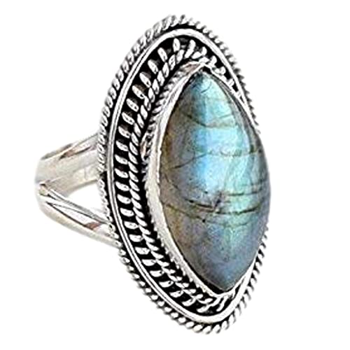 Navya Craft 925 Sterling Silber Labradorit...