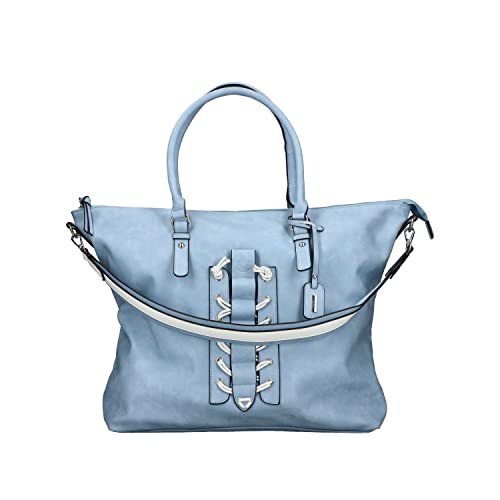 Rieker Damen H1504 Shopper, blau