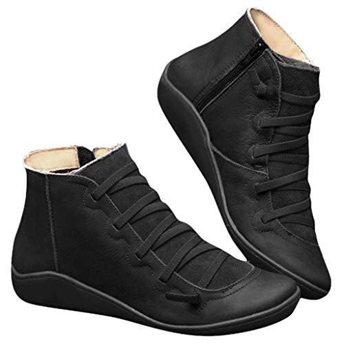 Godom Damen Stiefeletten Booties mit Serpentin...