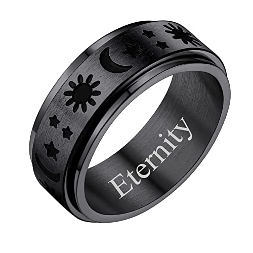 FindChic Herren Ring Anti Stress Ring Edelstahl...