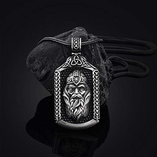 YCYR Wikinger Odin Amulett Halskette, Nordische...